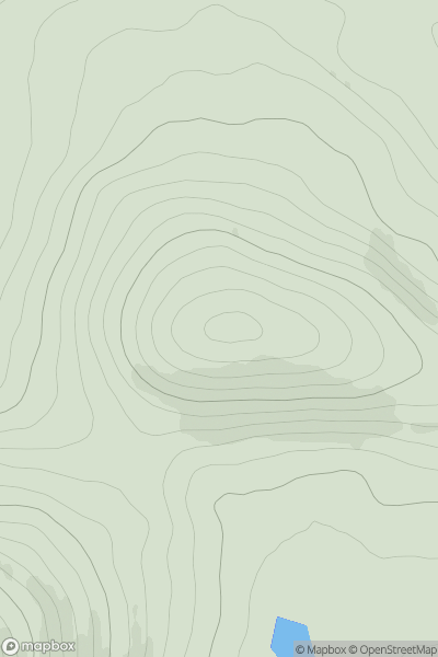 Thumbnail image for Beinn Bhreac [North Uist, South Uist and Nearby Islands] showing contour plot for surrounding peak